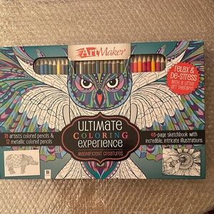 ArtMaker Ultimate Coloring Experience Set - Blue and White